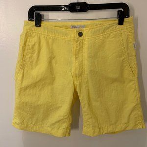 Onia Men's Yellow Swim Trunks (size 30, 7.5" inseam, lined)